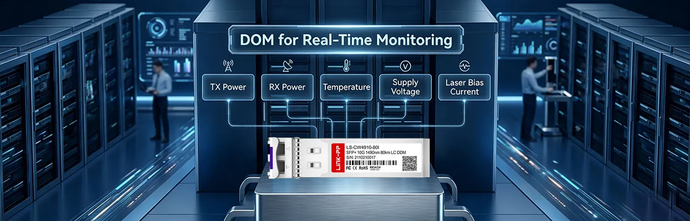 CW-SFP10G80-49-I Module with DOM for Real-Time Monitoring