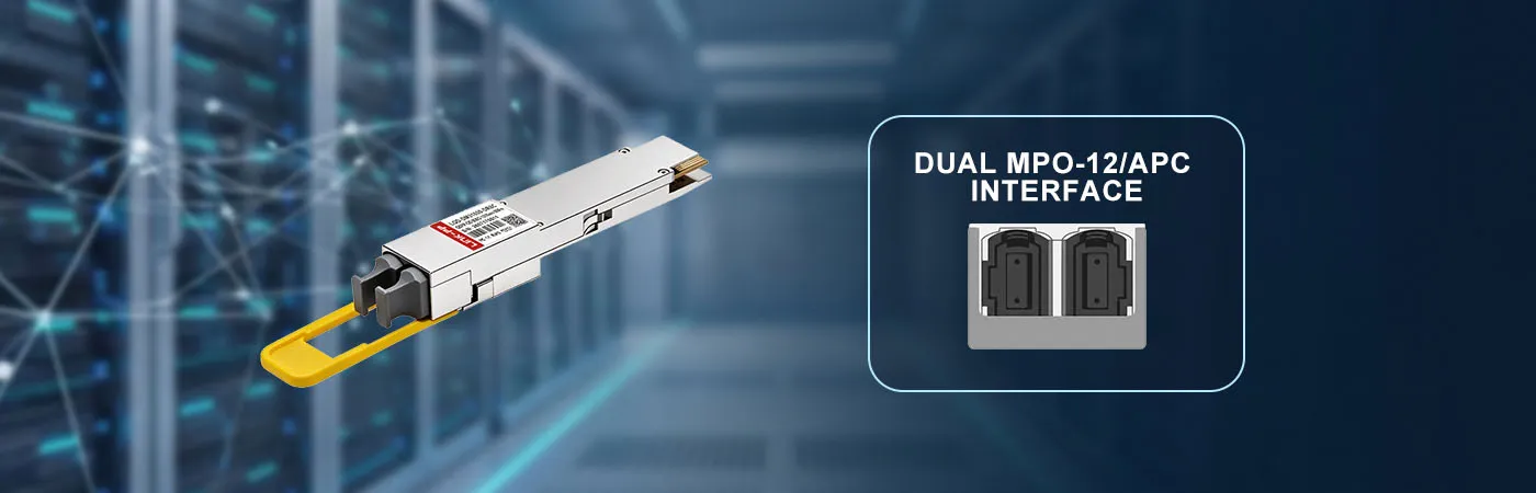 LQD-DM31800-DR8C Module with Dual MPO-12/APC Interface