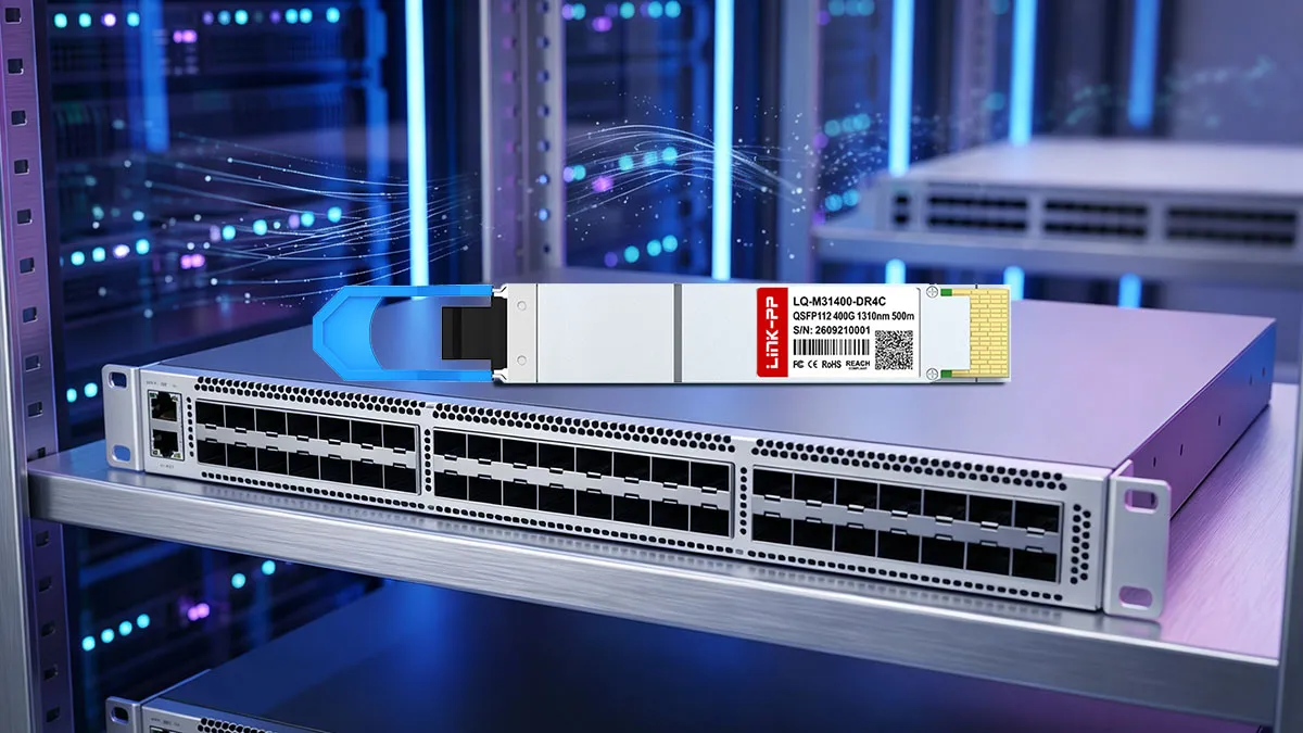 Compatible con Arista QSFP112-DR4-400G LINK-PP Módulo óptico 400G QSFP112