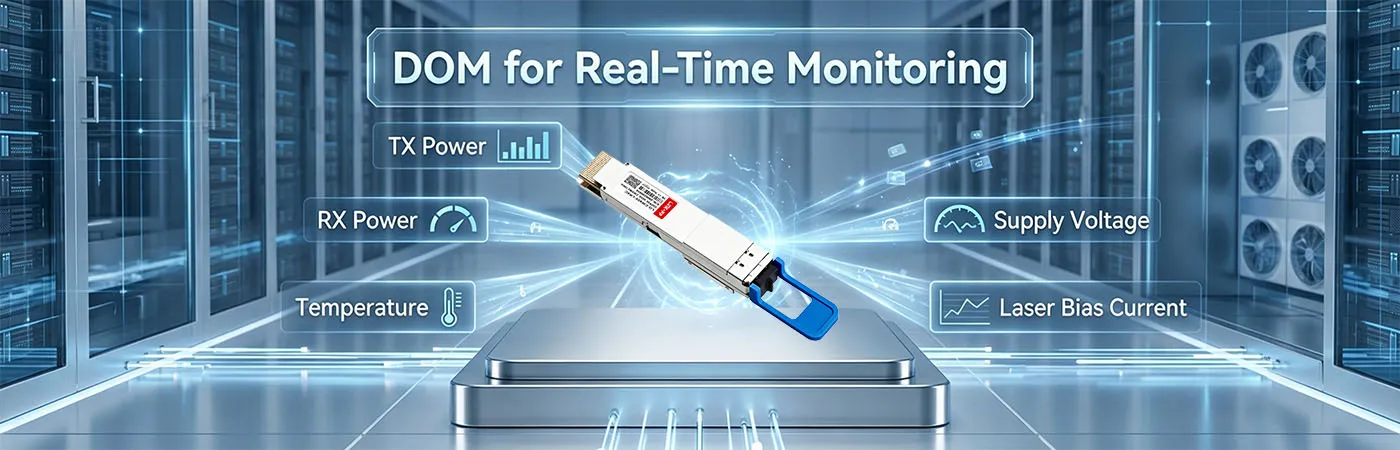 LO-CW400-LR4C Module with DOM for Real-Time Monitoring