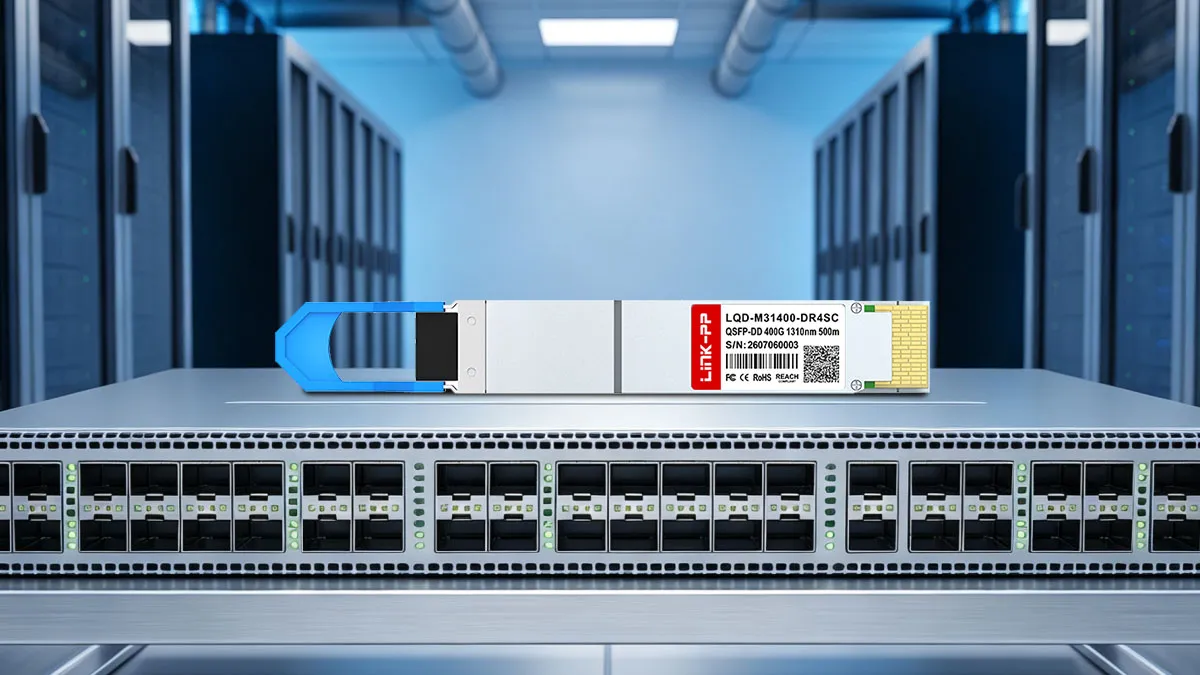 LINK-PP Módulo fotónico de silicio LQD-M31400-DR4SC 400G QSFP-DD