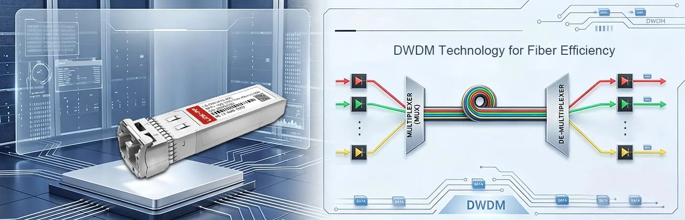 Mô-đun LS-DW3410-40C với công nghệ DWDM cho hiệu suất cáp quang cao.