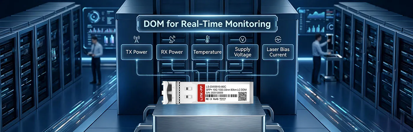 SFP-10G-DZ-30.33 Module with DOM for Real-Time Monitoring