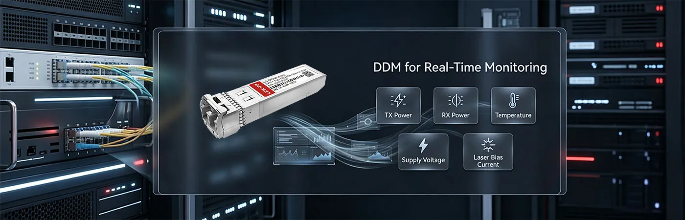 SFP-10G-DZ-29.55 Module with DDM for Real-Time Monitoring