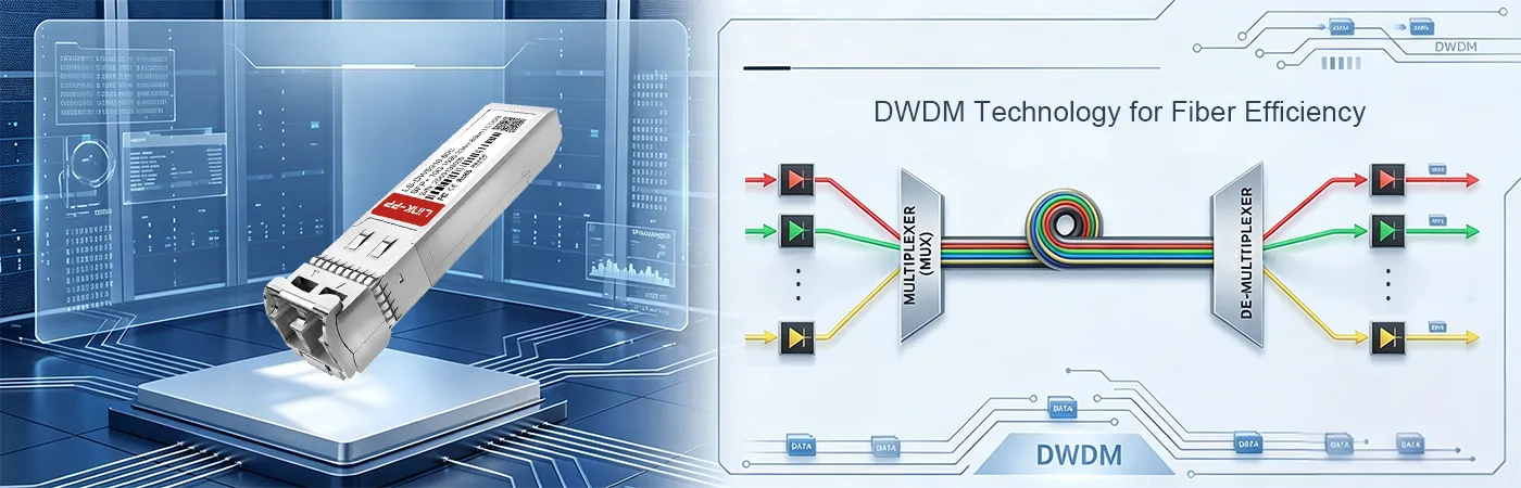 10G-SFPP-ZRD-1528.77 Module with DWDM Technology for Fiber Efficiency