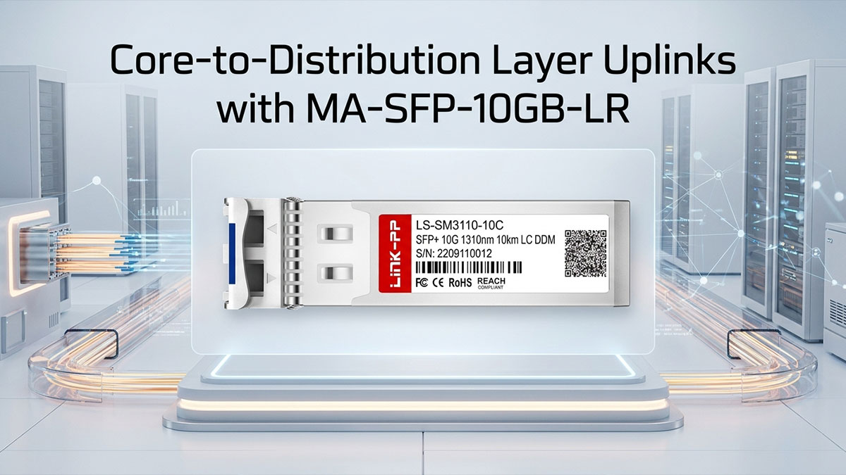 Core-to-Distribution Layer Uplinks with MA-SFP-10GB-LR