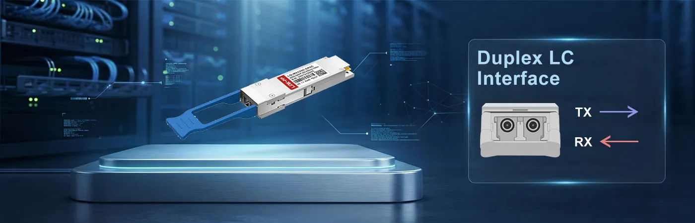 Módulo LQ-LW200-LR4C con interfaz LC dúplex