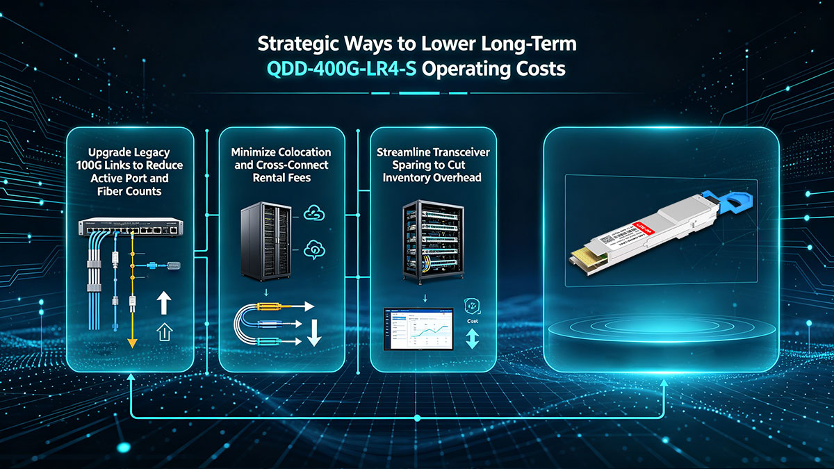 Strategic Ways to Lower Long-Term QDD-400G-LR4-S Operating Costs