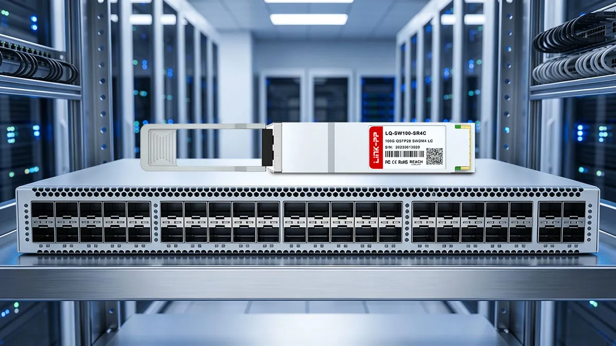 ใช้งานร่วมกับ Fortinet FN-TRAN-QSFP28-BiDi ได้ LINK-PP โมดูลออปติคัล 100G QSFP28