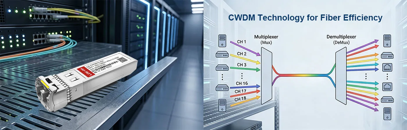 Mô-đun LS-CW3910-40C với công nghệ CWDM cho hiệu suất cáp quang.