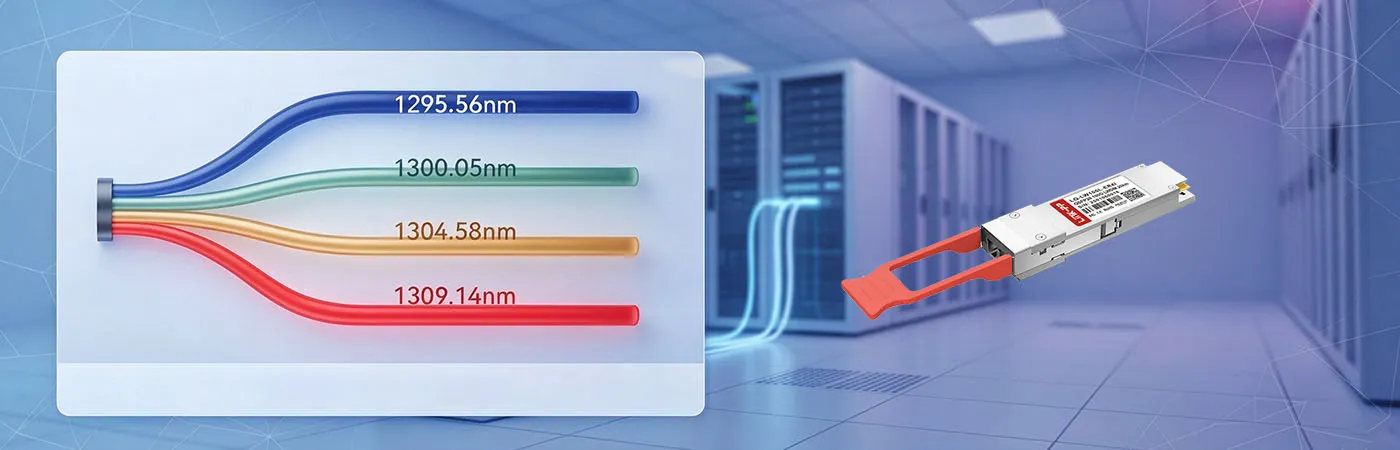 LQ-LW100L-ER4I Module with 1295.56nm, 1300.05nm, 1304.58nm and 1309.14nm Wavelength