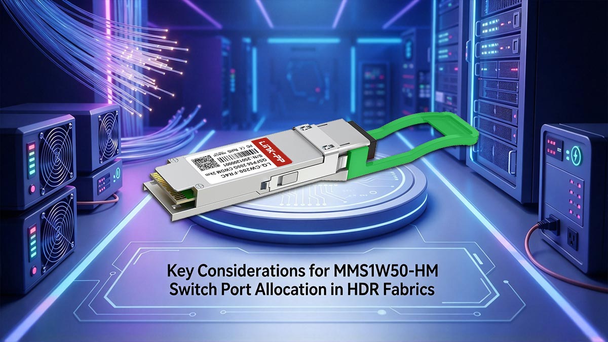 Key Considerations for MMS1W50-HM Switch Port Allocation in HDR Fabrics