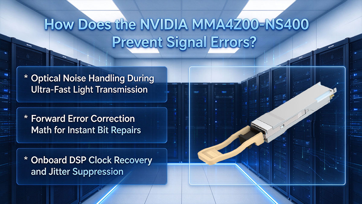 How Does the NVIDIA MMA4Z00-NS400 Prevent Signal Errors