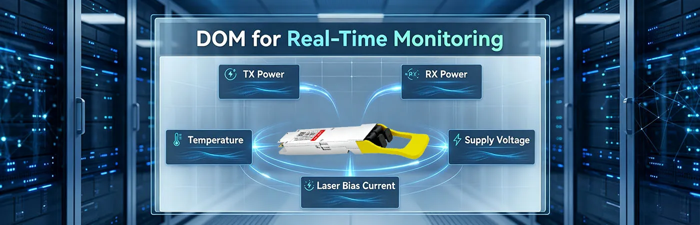 OSFP-DR8-800G Module with DOM for Real-Time Monitoring