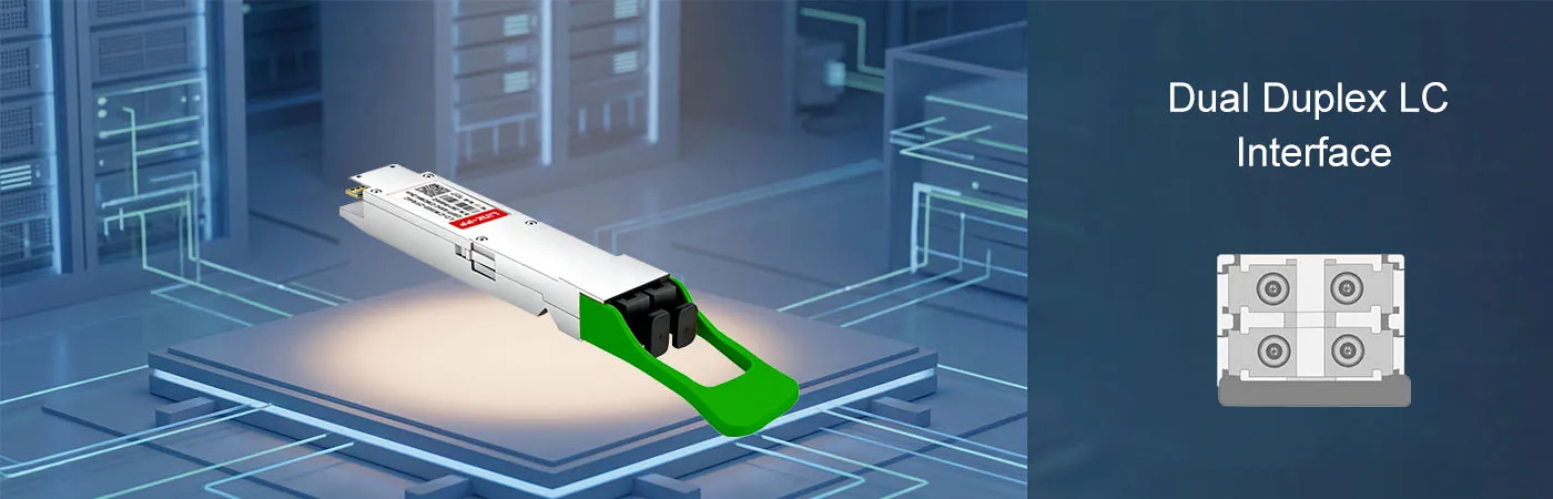 OSFP-2X400G-FR4-P Module with Dual Duplex LC Interface