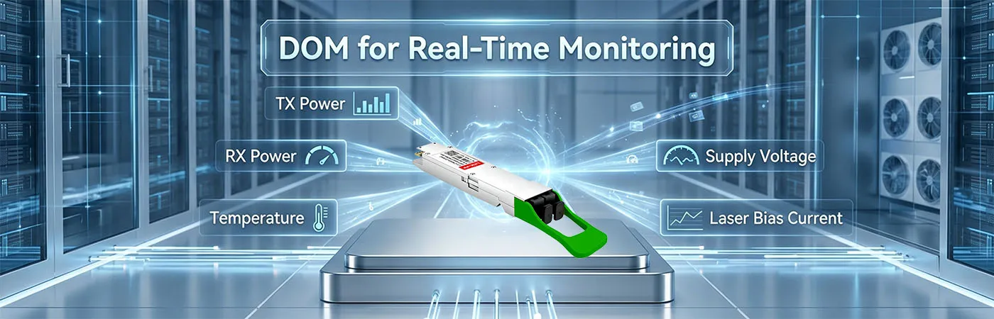 OSFP-2X400G-FR4-P Module with DOM for Real-Time Monitoring