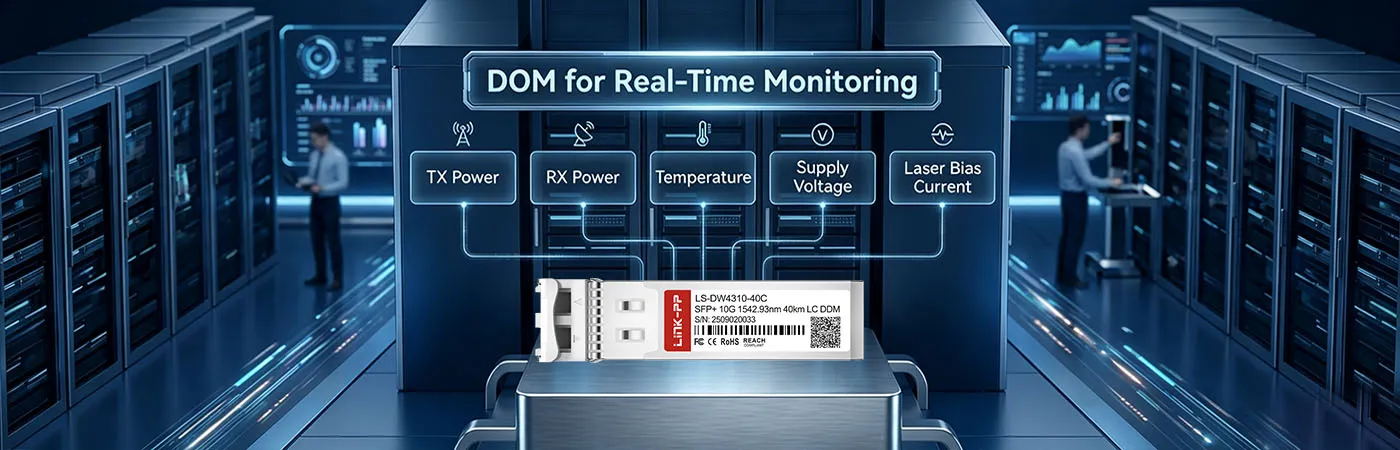 Módulo DWDM-SFP10G-42.94 com DOM para monitoramento em tempo real