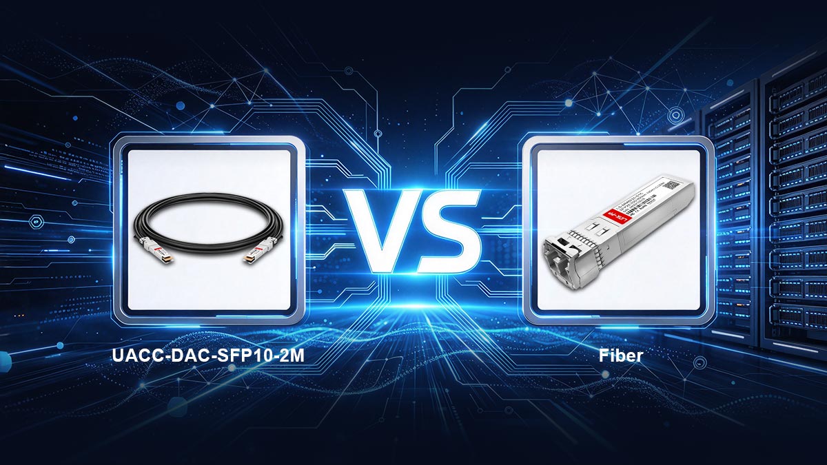 UACC-DAC-SFP10-2M vs Fiber: Which Is Better for Short UniFi Aggregation Links?