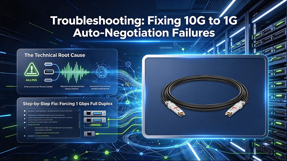 Troubleshooting: Fixing 10G to 1G Auto-Negotiation Failures