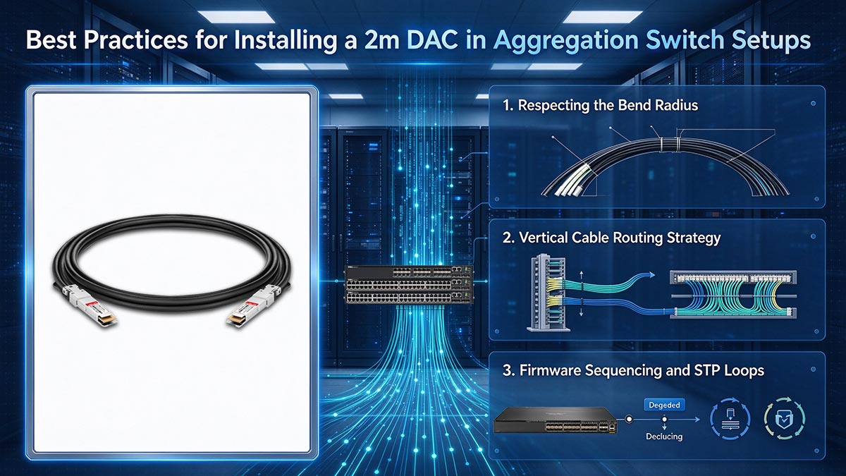 Best Practices for Installing a 2m DAC in Aggregation Switch Setups
