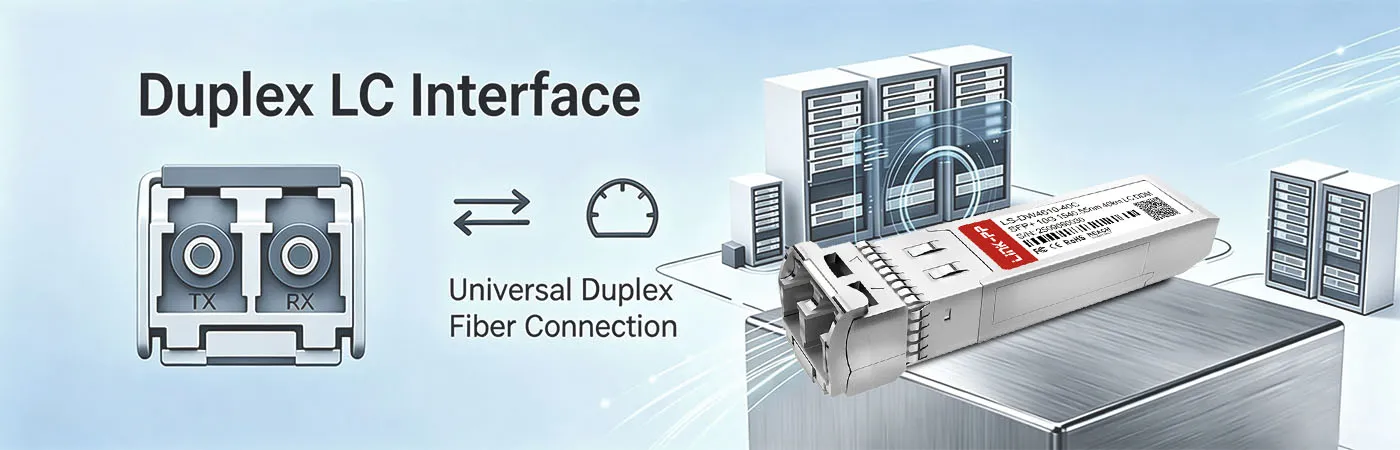 Módulo LS-DW4610-40C com interface LC duplex