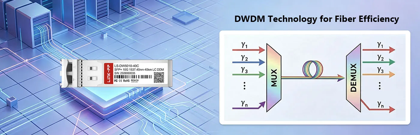 وحدة DW-SFP10G40-50 بتقنية DWDM لتحسين كفاءة الألياف