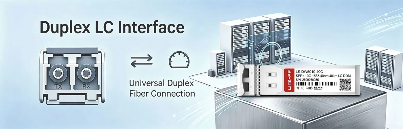 وحدة DW-SFP10G40-50 مزودة بواجهة LC مزدوجة