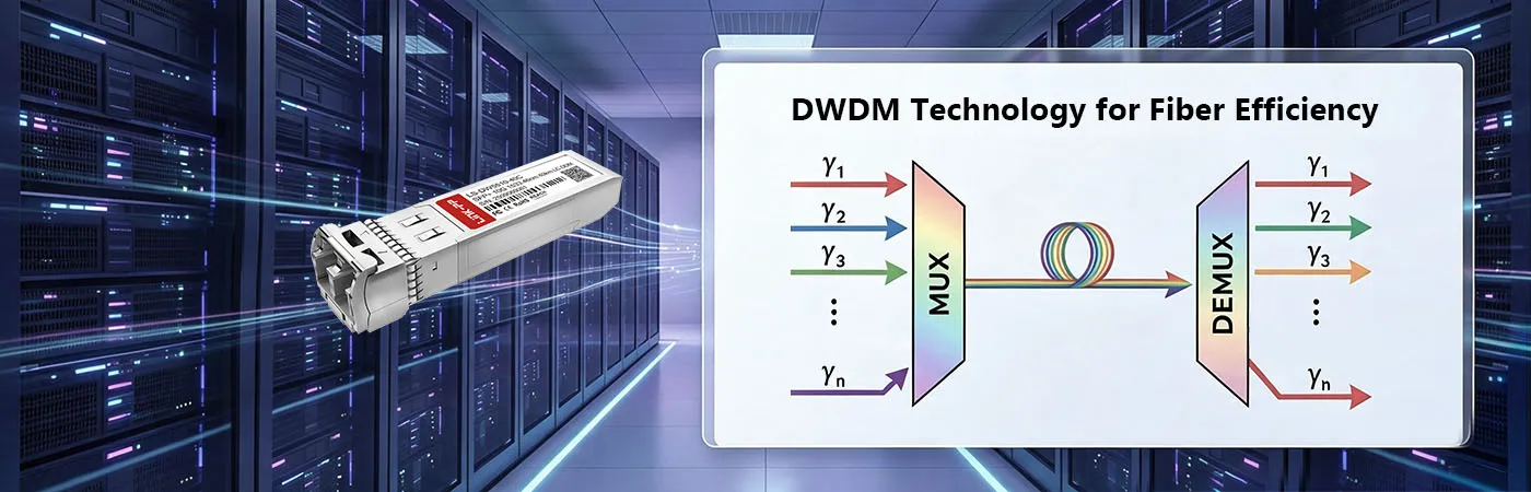 DW-SFP10G40-55 Module with DWDM Technology for Fiber Efficiency
