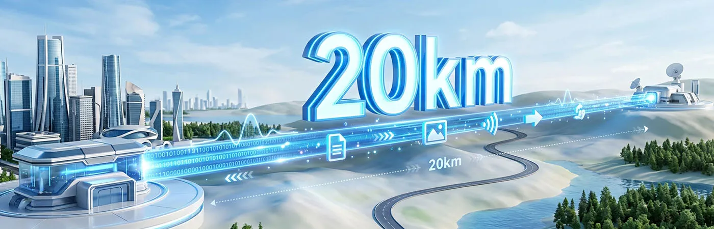 Stable 20km Transmission for Medium-Reach Networks
