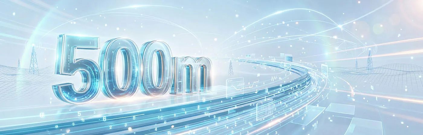 Stable 500m Transmission for Short-Reach Networks
