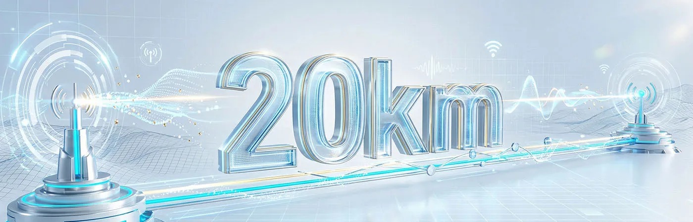 Σταθερή μετάδοση 20 χλμ. για δίκτυα μεσαίας εμβέλειας
