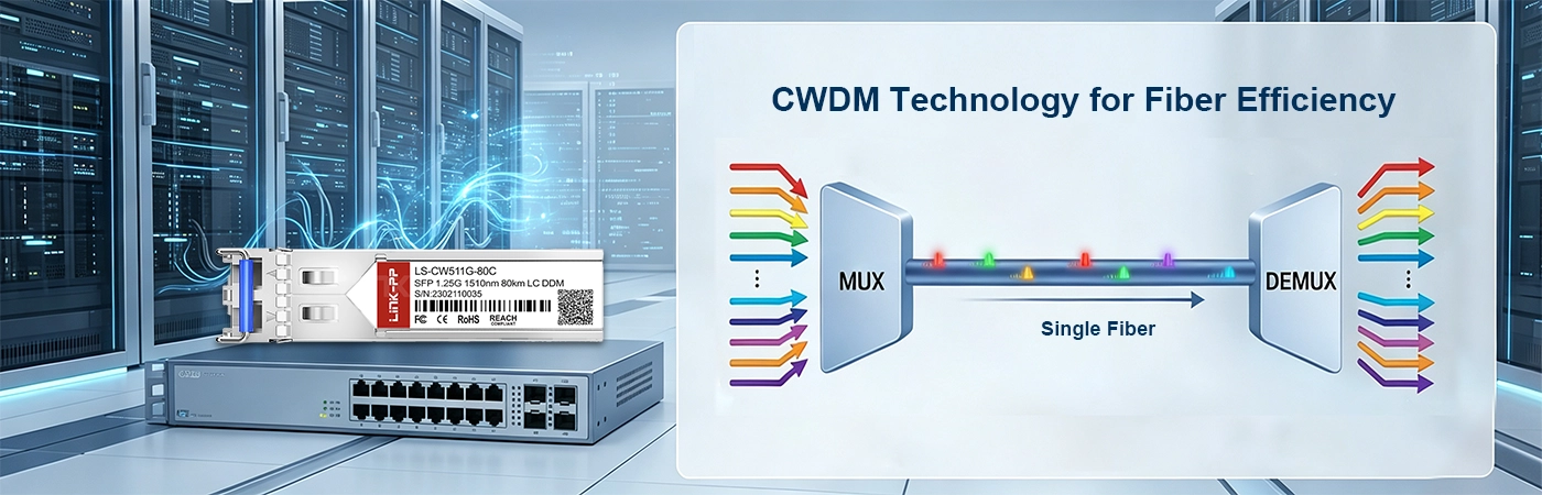 LS-CW511G-80C Module with CWDM Technology&nbsp;for Fiber Efficiency