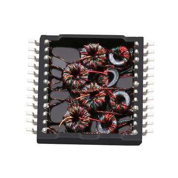 Совместимость с Halo TG111-E001J24RL LINK-PP LP82442NL 100/1000 Base-T Однопортовый SMT 24-контактный низкопрофильный трансформатор для локальной сети (изображение 2)