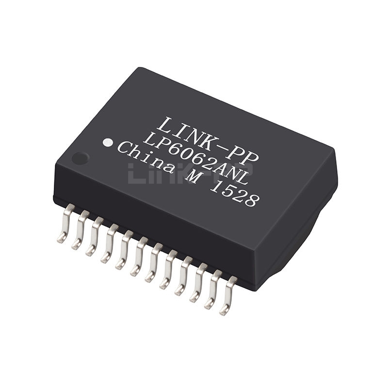 Halo 7490220121 Compatible LINK-PP LP6062ANL 10/100/1000 Base-T Single Port SMD 24PIN PoE+ LAN Magnetic Transformer