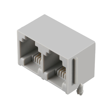 LPJE702NNL Tab UP Without LED 1X2 Port RJ11 Jack 6P4C Connector without Integrated Magnetics
