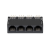 LPJE741XNNL RJ11 Jacks 1X4 Port without Integrated Magnetics Tab Down Without LED thumb image 2