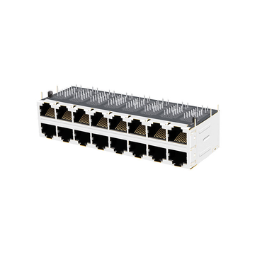 Μαγνητικοί σύνδεσμοι LPJG87012CNL 1000 Base-T Ethernet RJ45 2x8 Port με PoE χωρίς εικόνα LED 3