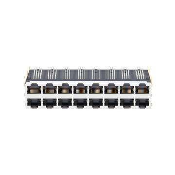 Μαγνητικοί σύνδεσμοι LPJG87012CNL 1000 Base-T Ethernet RJ45 2x8 Port με PoE χωρίς εικόνα LED 2