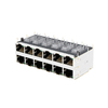 LPJG67537A8NL-2 1000 Base-T 2x6 Port Gigabit Ethernet 8 Core Non-PoE Single Port RJ45 Connector thumb image 3