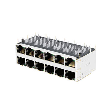 LPJM67445AENL 2.5G Base-T RJ45 PoE+ Magnetics-Buchsen 2x6 Port, grüne/gelbe LED