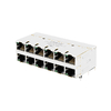 LPJG67537A8NL-2 1000 Base-T 2x6 Port Gigabit Ethernet 8 Core Non-PoE Single Port RJ45 Connector thumb image 1