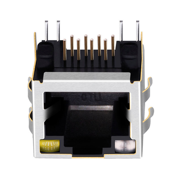 X Совместимость с несколькими XRJM-S-01-8-8-9 LINK-PP Разъем LPJE101ALNL RJ45 1X1 без встроенных магнитов, крепление вверх, зеленый и оранжевый/желтый светодиод, изображение 3