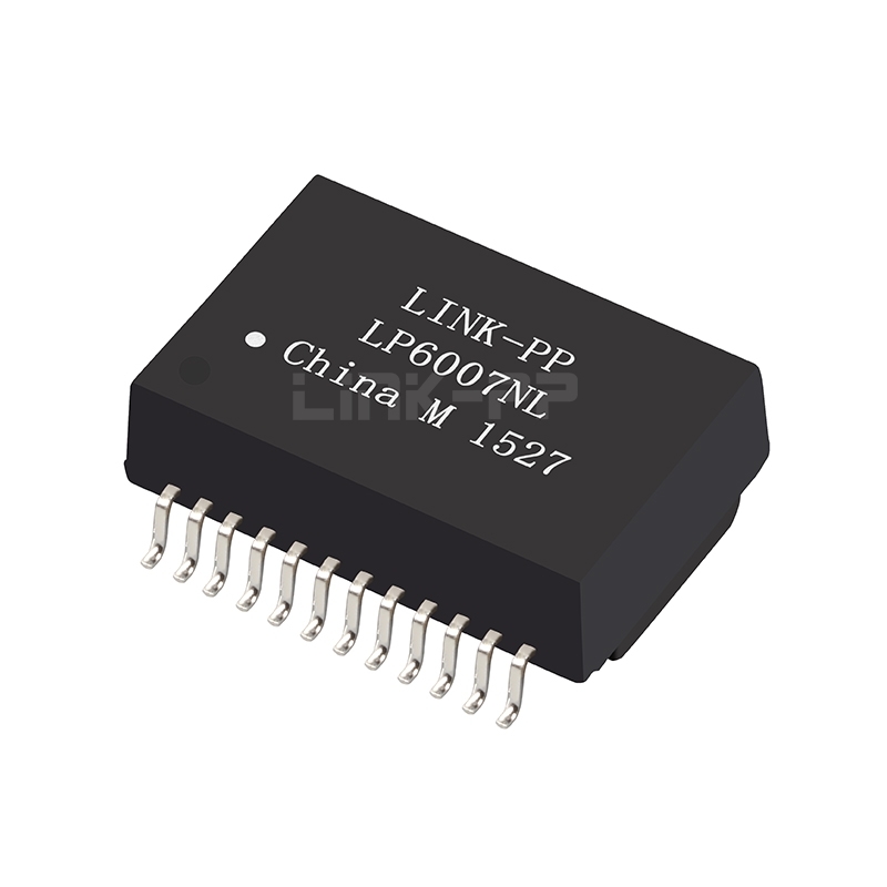 LP6007NL Hipot 3500 Vrms 1000 BASE-T Single Port SMT 24 Pin Ethernet Transformer