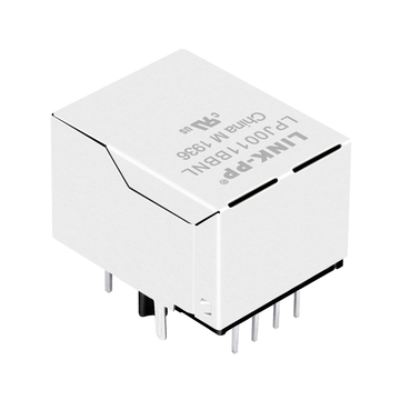 Разъем RJ45 LPJ0011BBNL с магнитами, цоколь 10/100, Т-образный, однопортовый, зелено-желтый, светодиодная индикация 5.