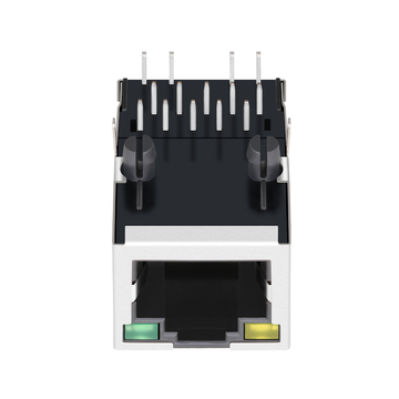 LPJM17390BGNL موصل RJ45 أنثى 2.5G Base-T Tab up، صورة LED صفراء/خضراء 2