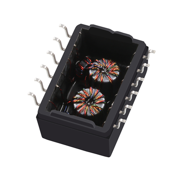 LP41223NL 10 100 base -t single port lan poe+ magnetics transformer modules 12 pin image 2