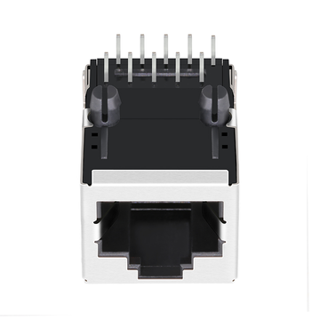 LPJG16420DNL 1000 Base-T 1x1 poort met geïntegreerde magnetische RJ45-transformator, lipje omhoog, zonder LED (afbeelding 2)