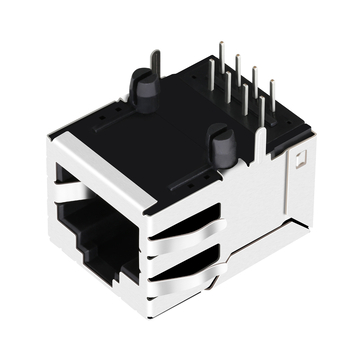 LPJ16093CNL 10/100 Base-T Tab Up Zonder LED's Modulaire RJ45-aansluiting met enkele poort en transformator (afbeelding 3)