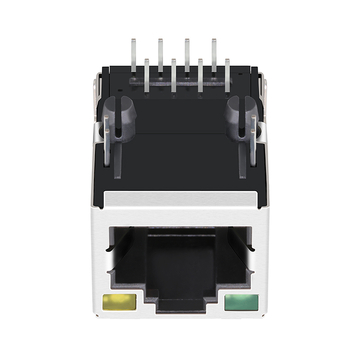 LPJ16212BENL 100 Base-T Tab Up Groen/Geel LED Enkele poort Ethernet-connectoren RJ45-aansluiting afbeelding 2