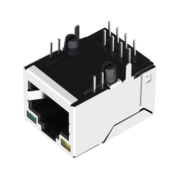 LPJ16217B10NL 100 Base-T Tab Up Κίτρινο/Πράσινο LED Μονής Θύρας Ethernet RJ45 Υποδοχές εικόνα 3